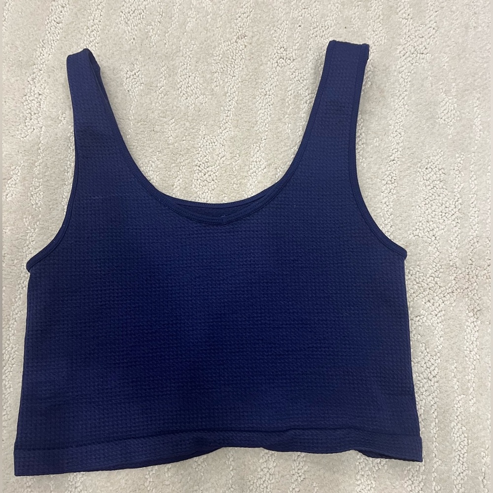 Cute blue crop top